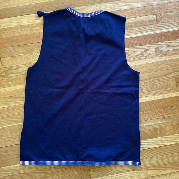 J.Crew Split Neck Sleeveless Blouse with Trim - Picture 7 of 7